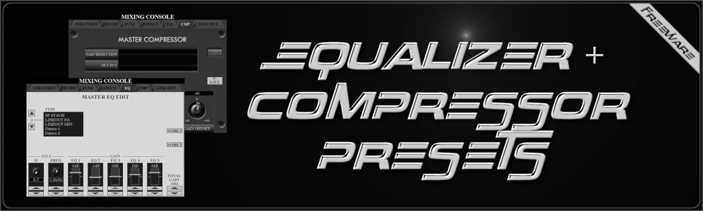 Freeware Kategorie Equalizer und Compressor Presets