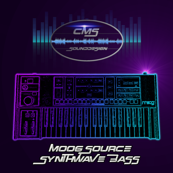 CMS Moog Source Synthwave Bass Logo Gross